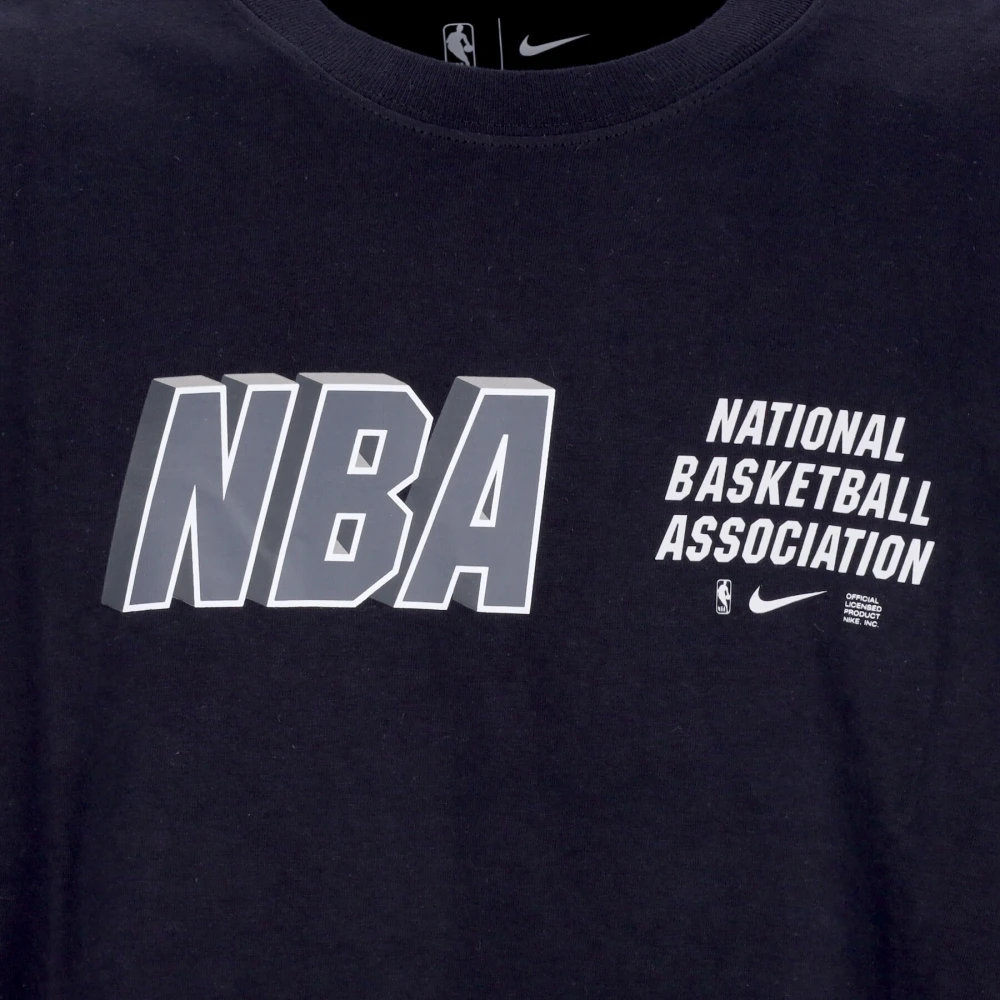 Nike Team31 Courtside Tee Zwart Black Heren