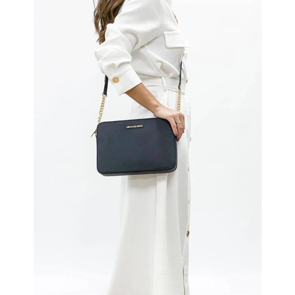 Michael Kors Crossbody tas met gouden accenten Black Dames