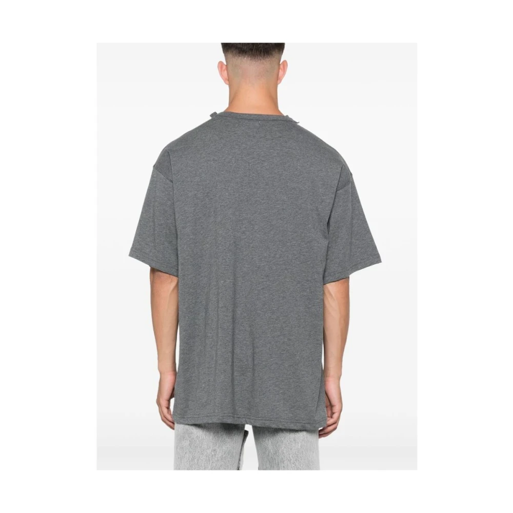 Magliano Grafische Print T-shirt met Ronde Hals Gray Heren