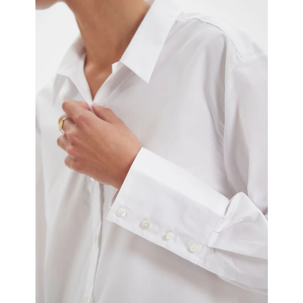 Ines De La Fressange Paris Falco witte katoenen overhemd White Dames