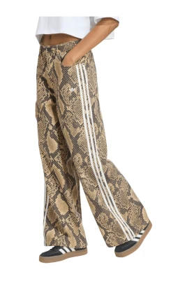 Snake Print Denim Loose Pants