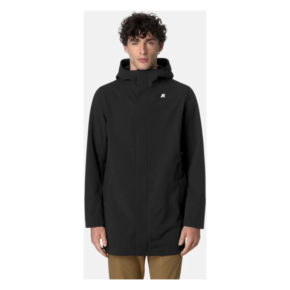 K-way Lichtgewicht Opvouwbare Jas Black Heren