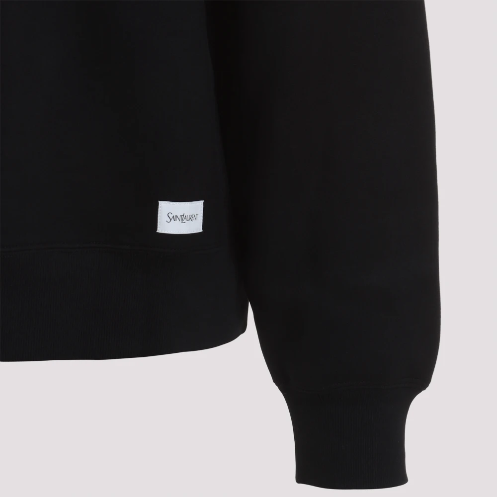 Saint Laurent Zwarte Sweatshirt Verhoog Stijl Comfort Blue Heren