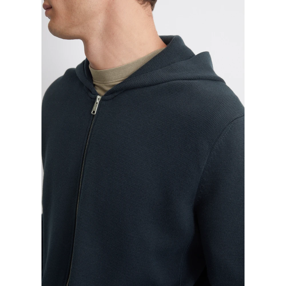 Marc O'Polo Capuchonvest met rits Blue Heren
