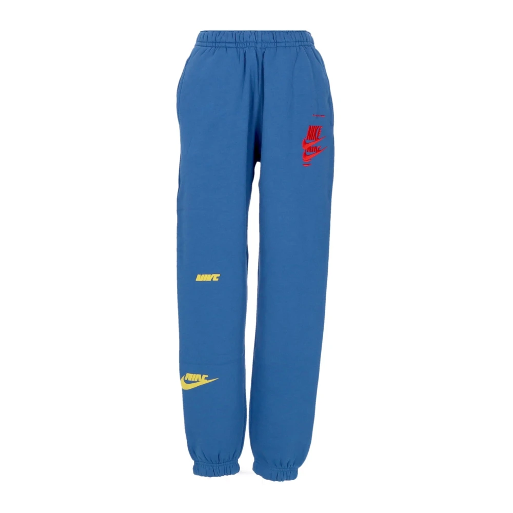 Nike Marina Blue Black Fleece Trainingsbroek Blue Heren