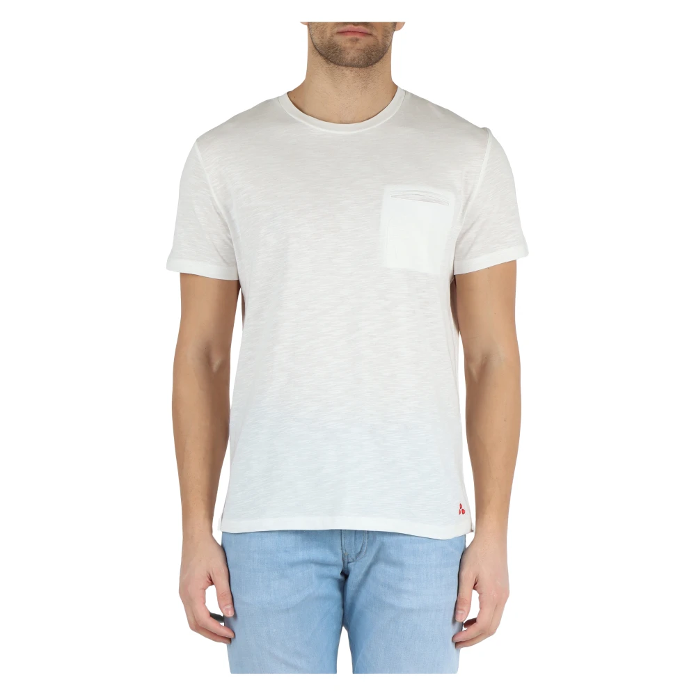 Peuterey Manderly FIM 01 Katoenen T-shirt White Heren