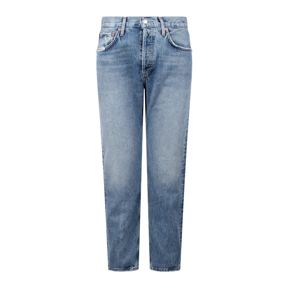 Agolde Cropped straight-leg jeans Blue Dames