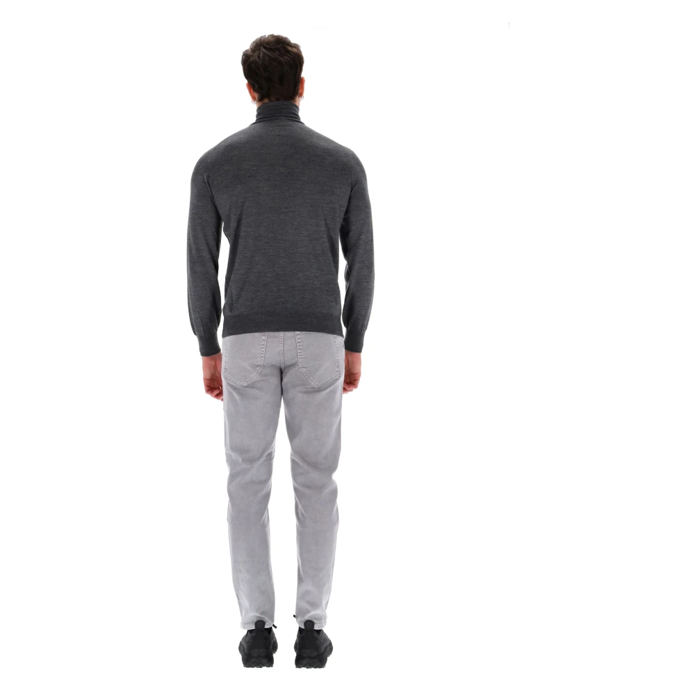 BRUNELLO CUCINELLI Kasjmierwol Coltrui Trui Grijs Gray Heren