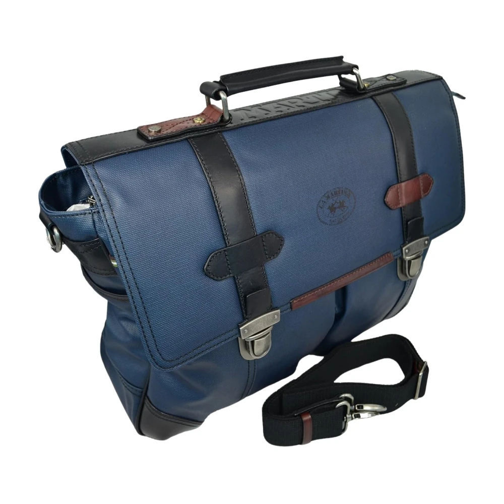 La Martina Men's Blue Cross Body Messenger, One Size, Nobleza Messenger Bag