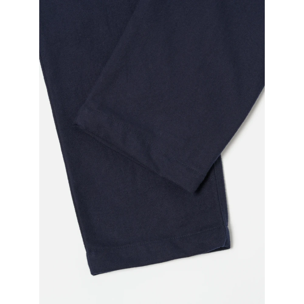 Universal Works Marine Geborstelde Twill Militaire Chino Blue Heren
