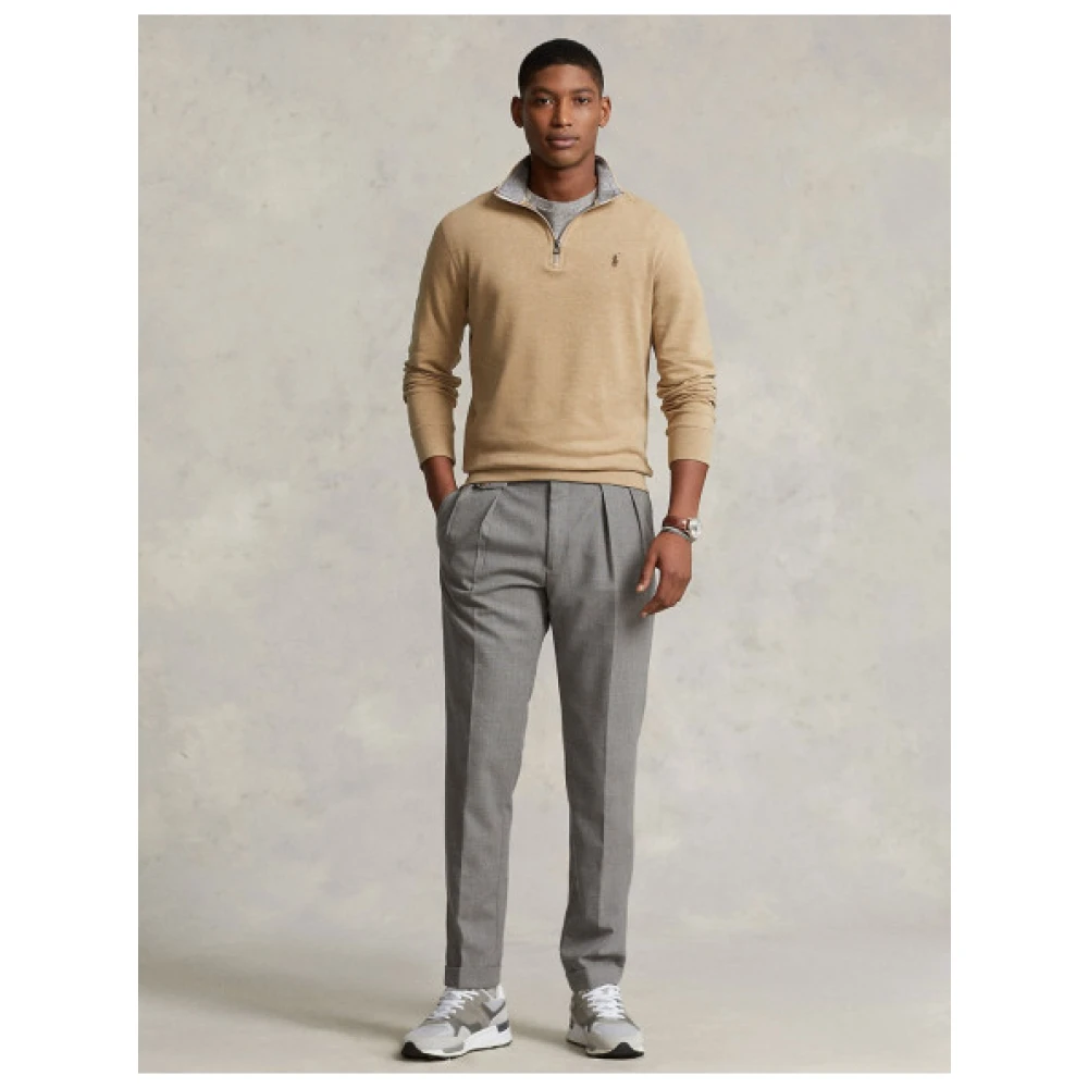 Polo Ralph Lauren Zachte half-zip trui Beige Heren
