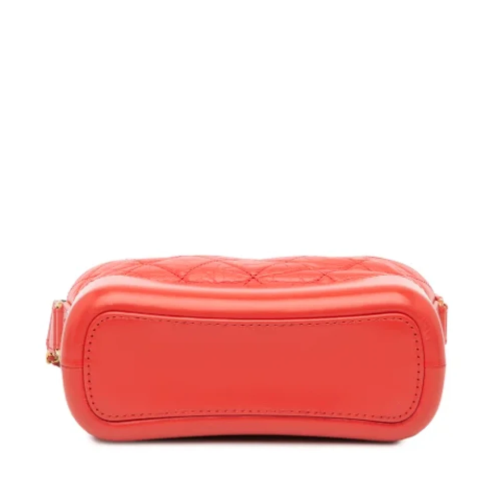 Chanel Vintage Pre-owned Leather crossbody-bags Red Dames