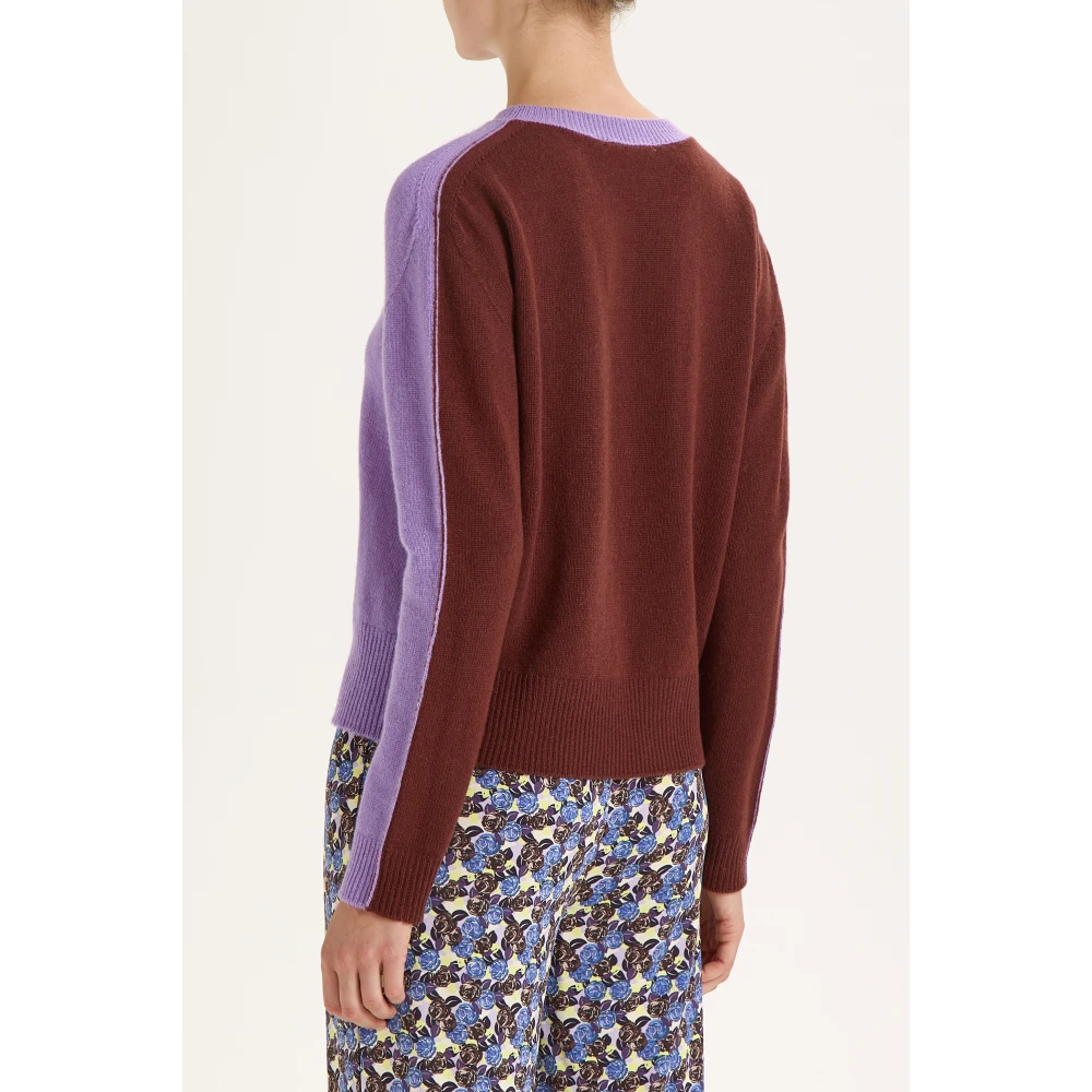 Maliparmi Modieuze Sweater voor Vrouwen Purple Dames