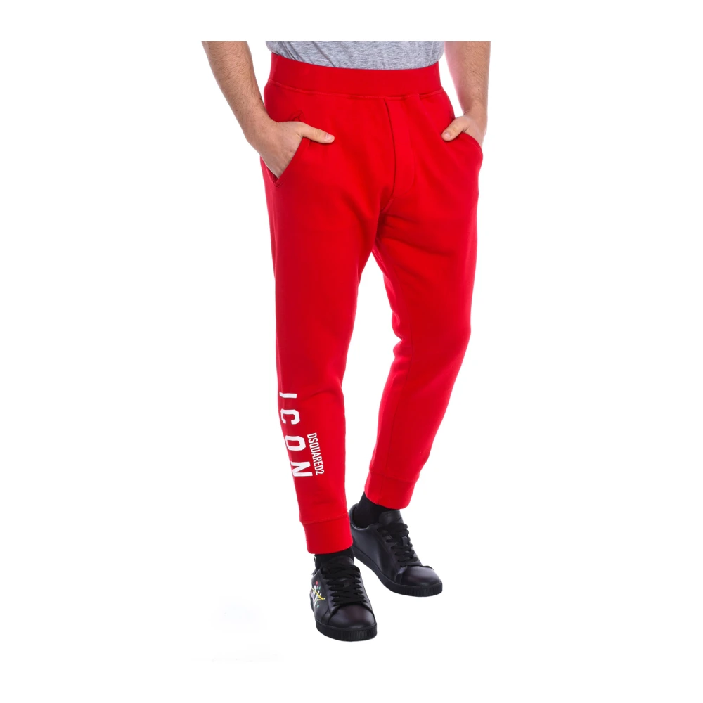 Dsquared2 Men's Red Sweatpants, L, Joggers