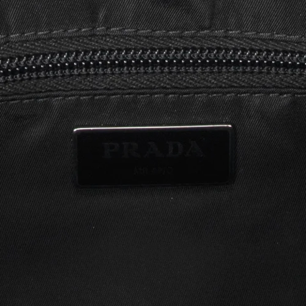 Prada Vintage Pre-owned Canvas prada-bags Blue Dames