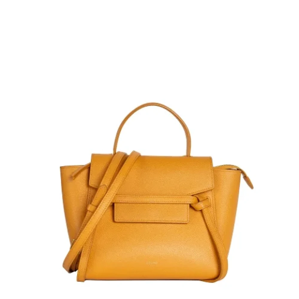 Celine Vintage Pre-owned Leather celine-bags Orange Dames