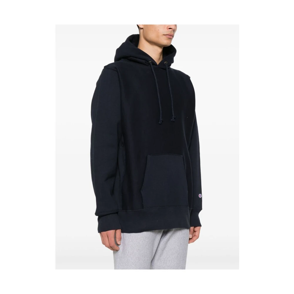 Champion Navy Blue Hoodie Blue Heren