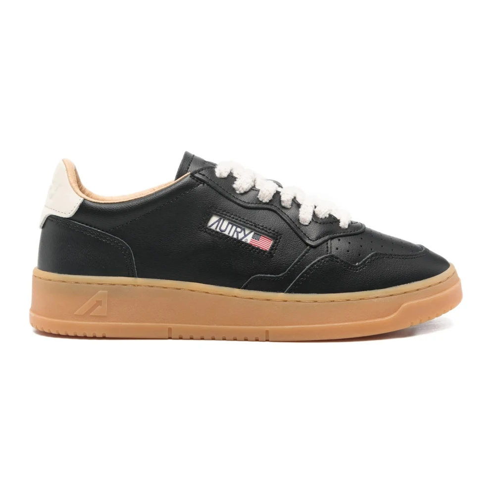 Autry Men's Black Sneakers, 7 Uk, Medalist Low