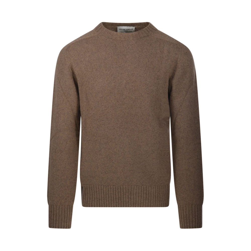 Officine Générale Sepia Clay Seamless Sweater Brown Heren