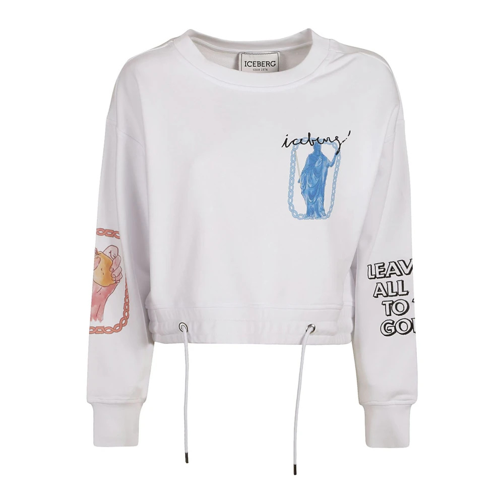 Iceberg Stijlvolle Sweatshirt voor Casual Dragen White Dames