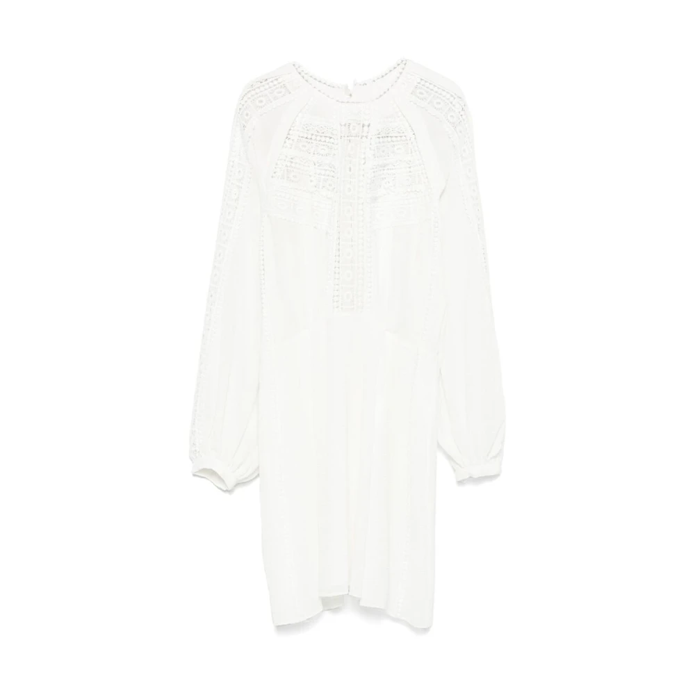 IRO Witte Jurk met Knoopmanchet White Dames