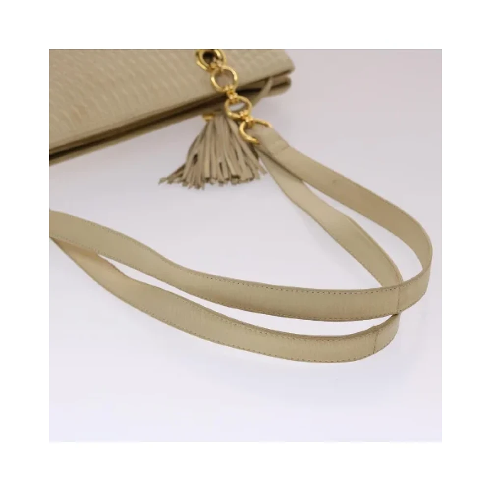 Bally Pre-owned Leather shoulder-bags Beige Dames