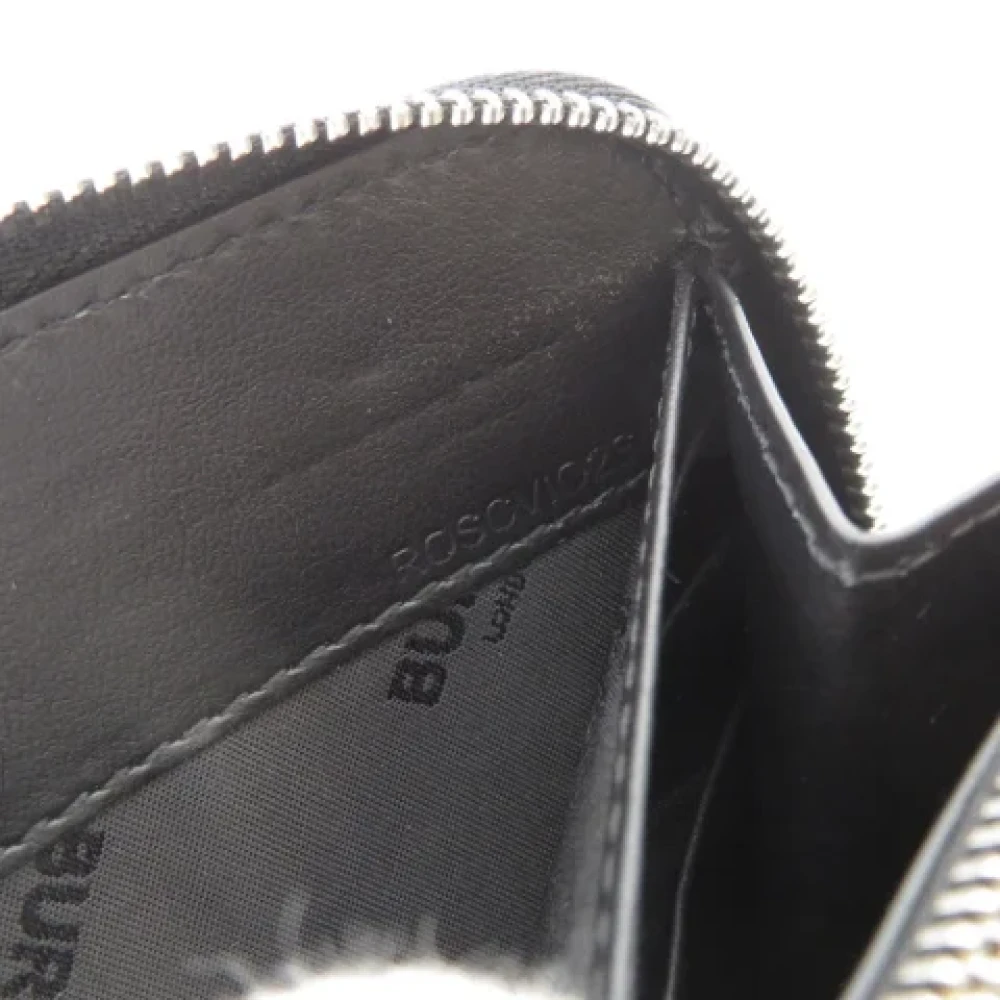 Burberry Vintage Pre-owned Leather wallets Black Dames