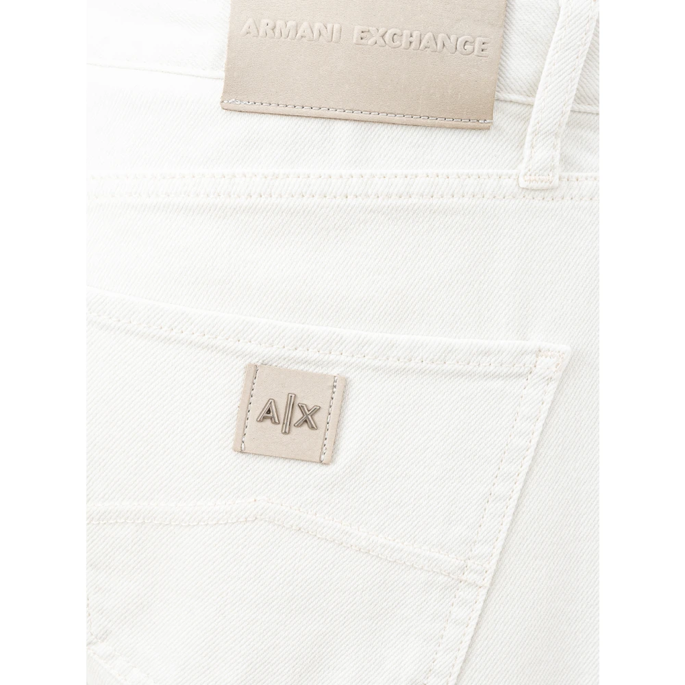 Armani Exchange Straight Jeans White Heren