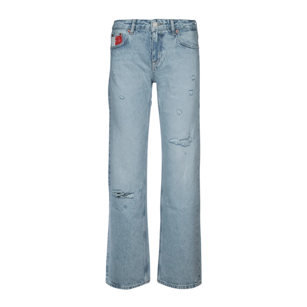 Tommy Jeans Casual Denim Broek voor Mannen Blue Dames