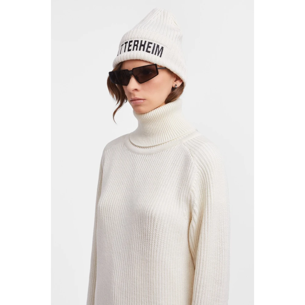 Stutterheim Merino Wol Ribgebreide Muts White Unisex