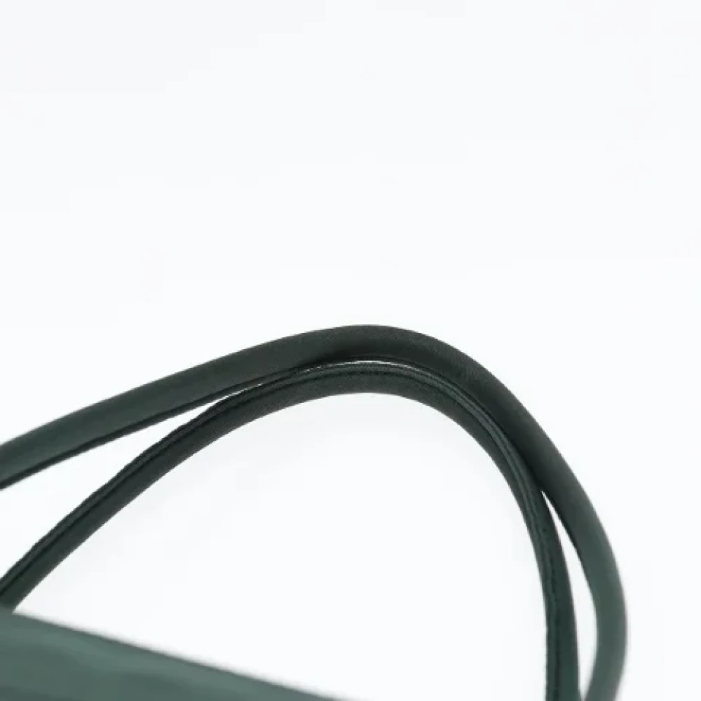 Prada Vintage Pre-owned Nylon handbags Green Dames