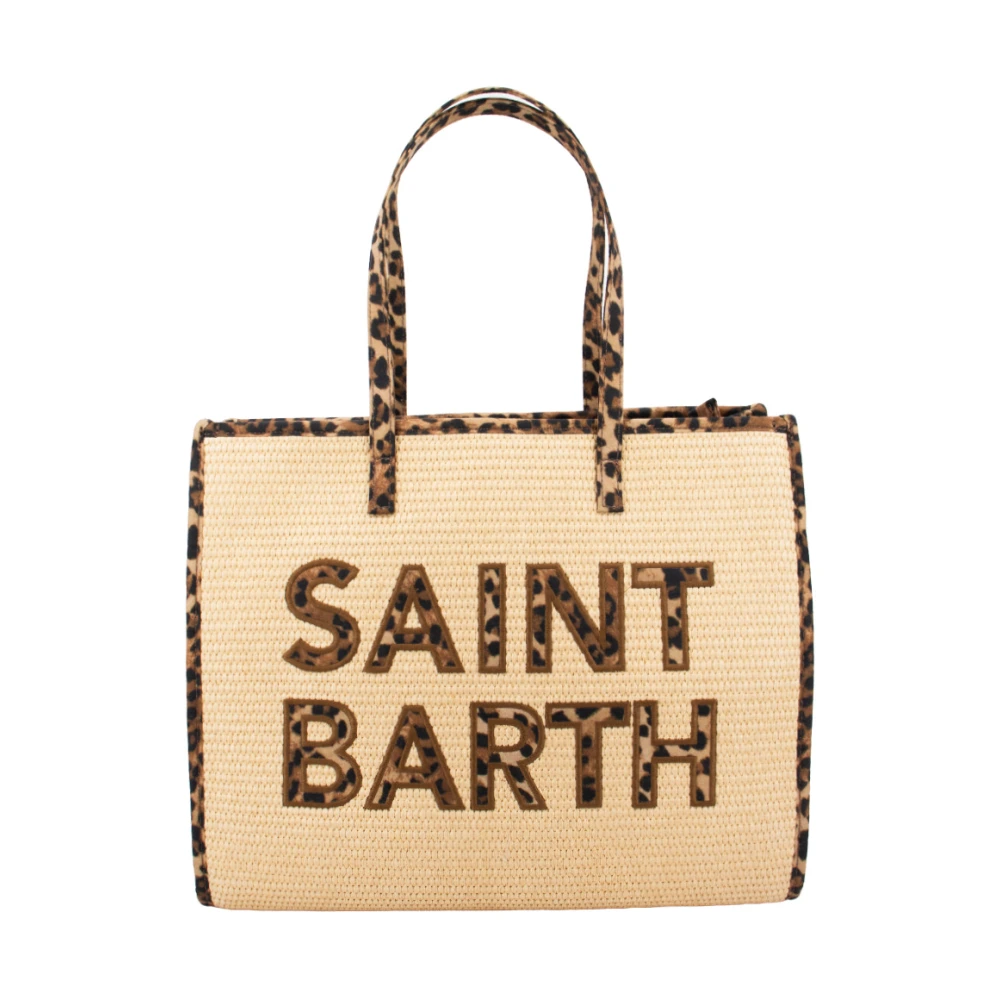 Mc2 Saint Barth Women's Beige Shopping Bags, One Size, Woven Straw Tote