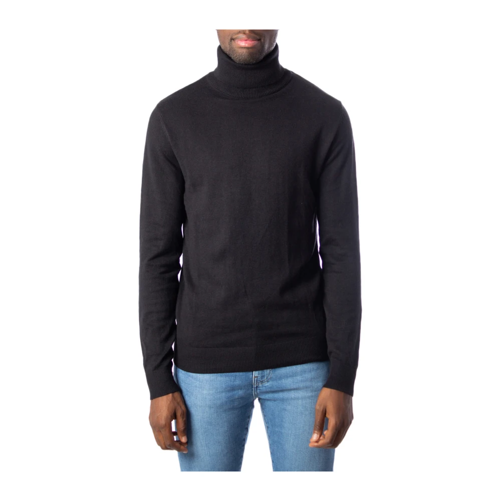 Jack & Jones , Turtlenecks, Male, Black, L, Black Long Sleeve Pullover Jumper - Image 5