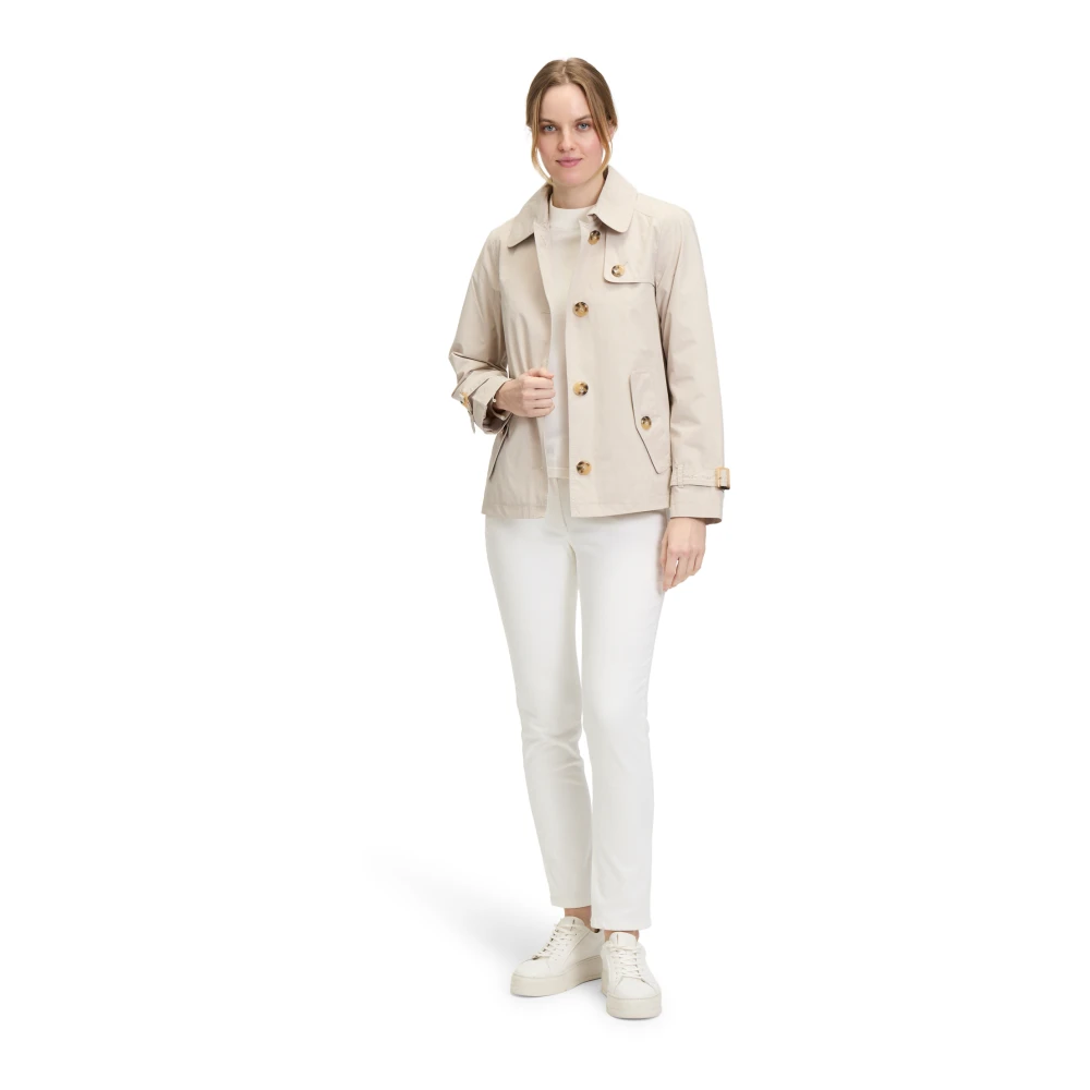Betty Barclay Korte jas met kraag Beige Dames