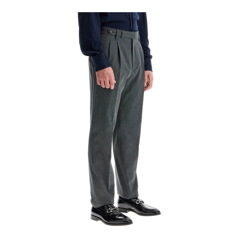 BRUNELLO CUCINELLI Slim Fit Stretch Katoenen Vrijetijdsbroek Gray Heren