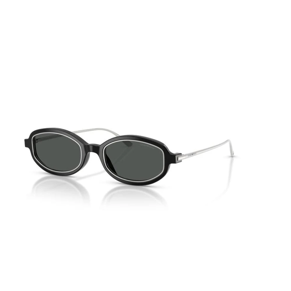 Emporio Armani Black Irregular Sunglasses - Female - Sunglasses - 49 Mm - Accessories