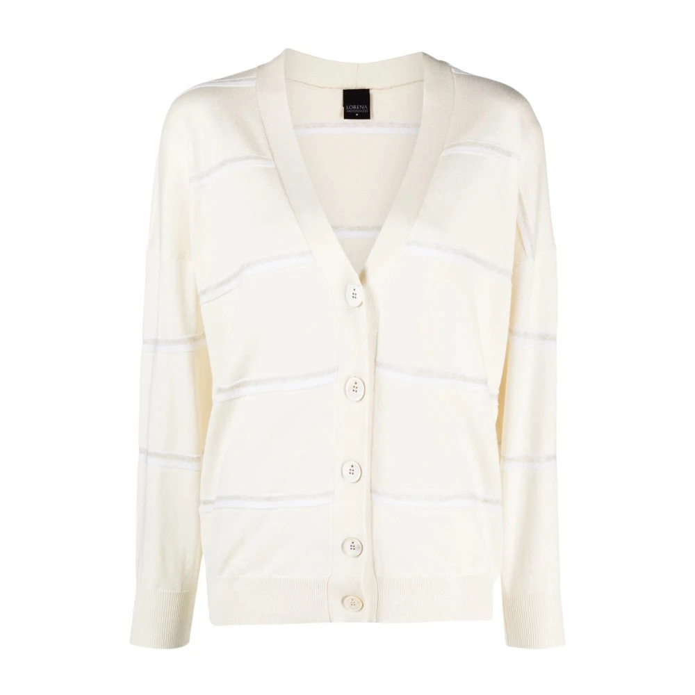 Lorena Antoniazzi Witte Gebreide Vest Casual Stijl White Dames