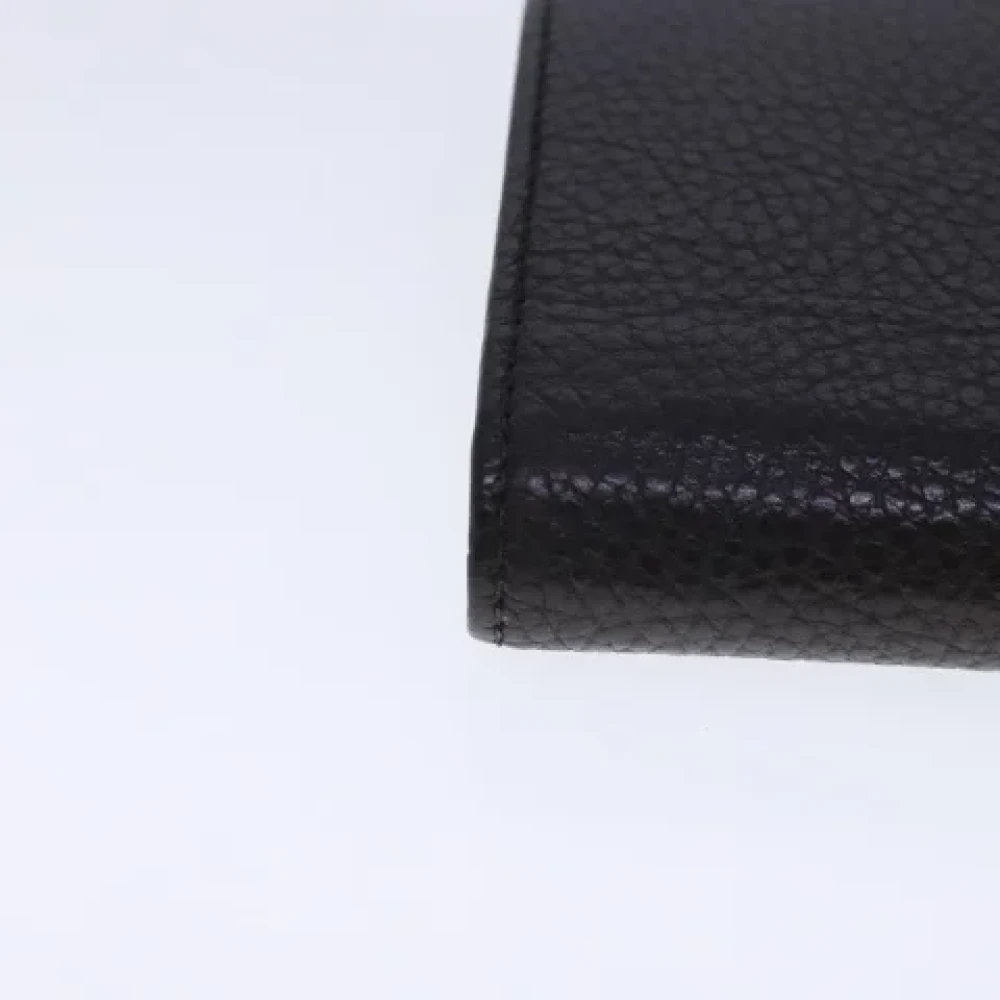 Gucci Vintage Pre-owned Leather wallets Black Dames