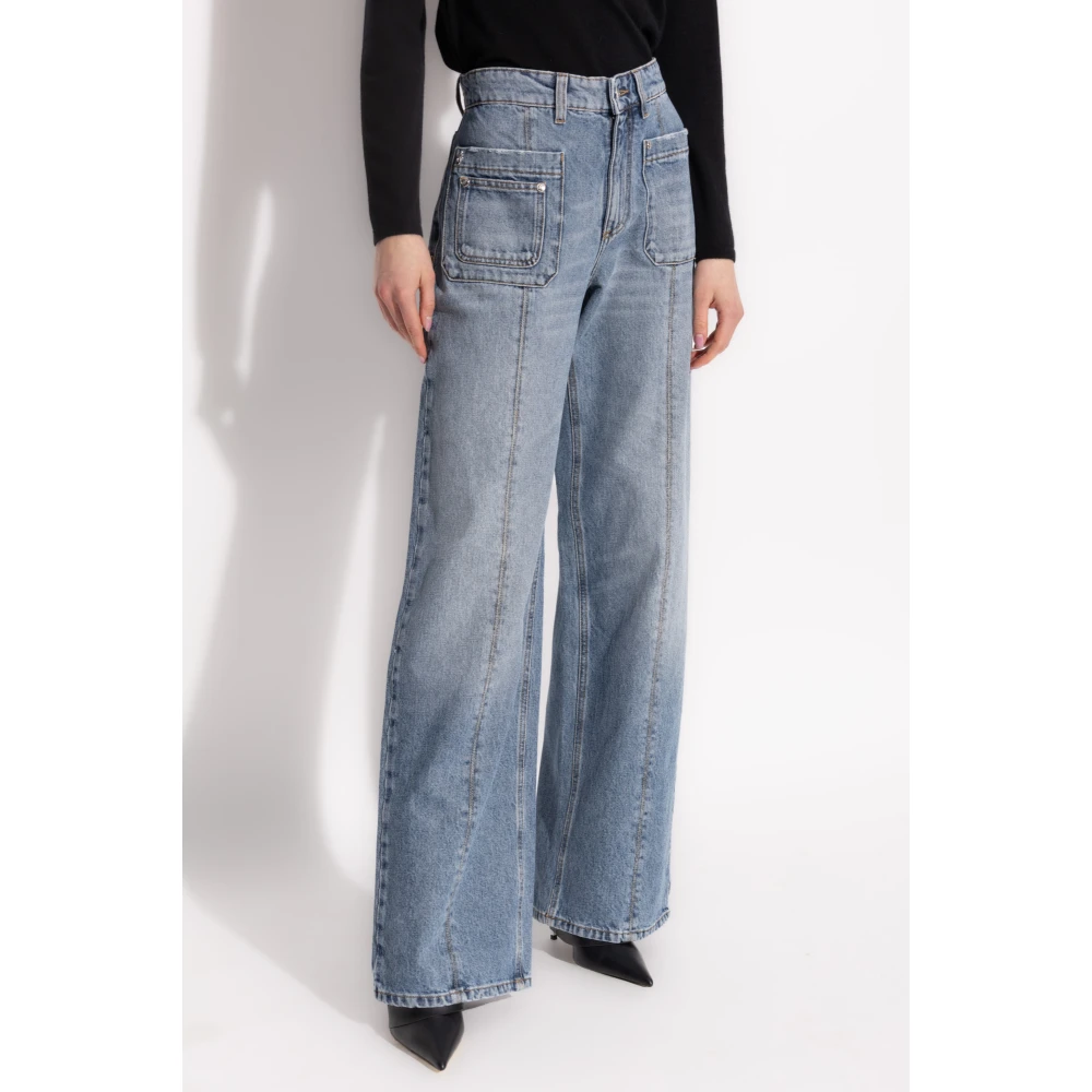 Blumarine Wijde type jeans Blue Dames