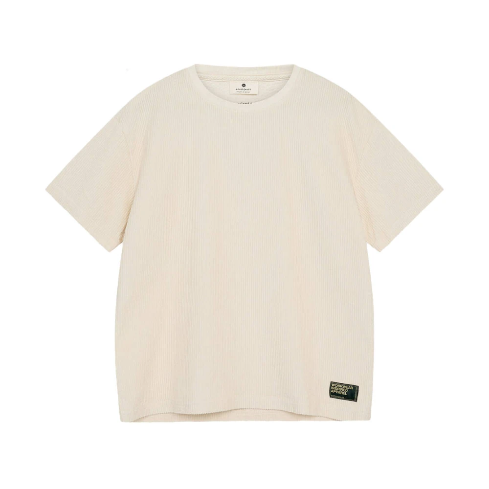 Anerkjendt Ribfluwelen T-shirt korte mouw Beige Heren