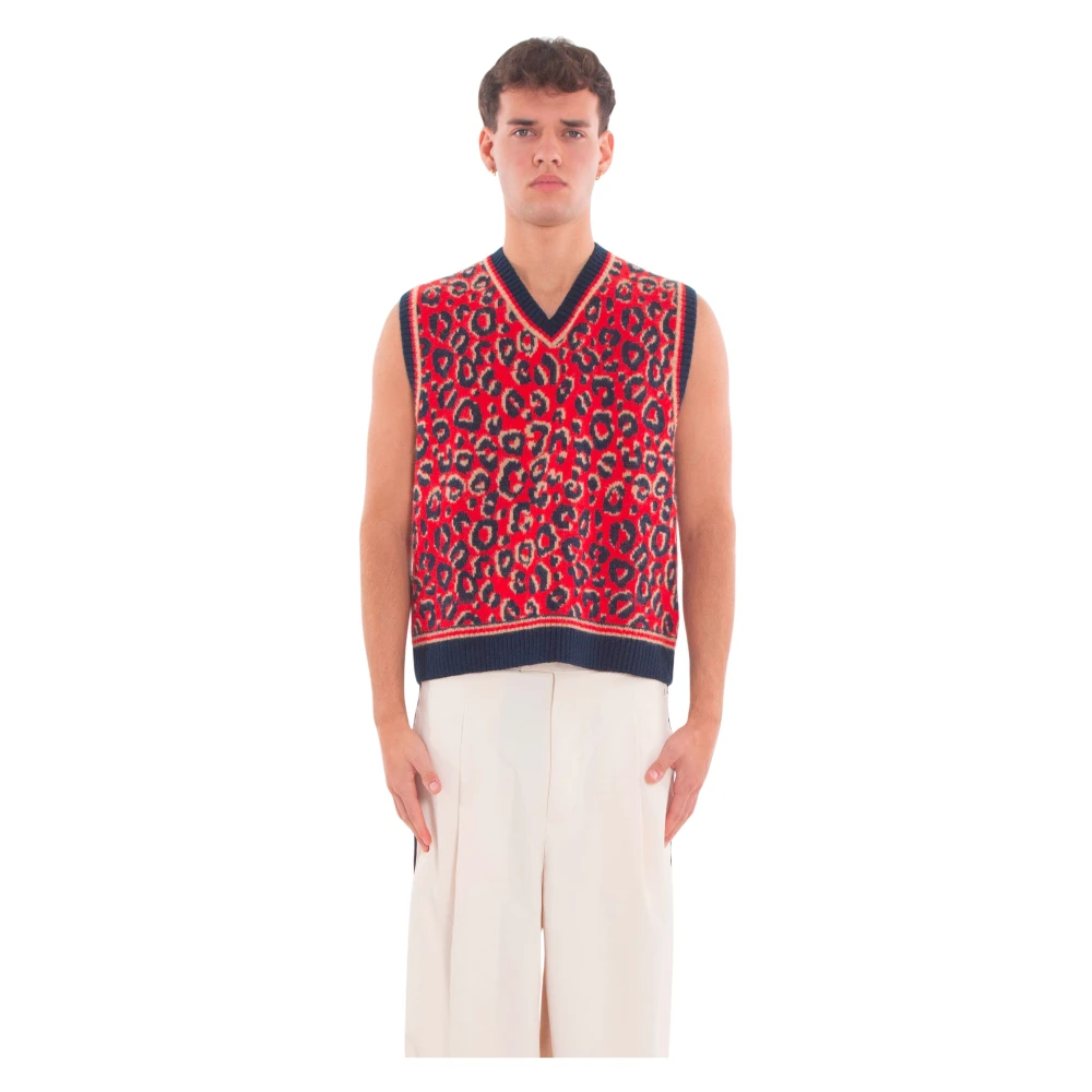 Adidas Red Training T-Shirts & Tops, Male, M, Wales Bonner Knit Vest