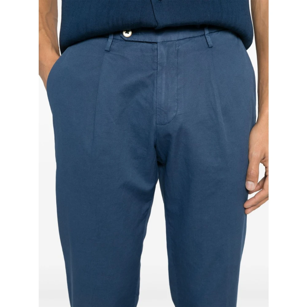 Michael Coal Blauwe Broek met Verborgen Rits Blue Heren