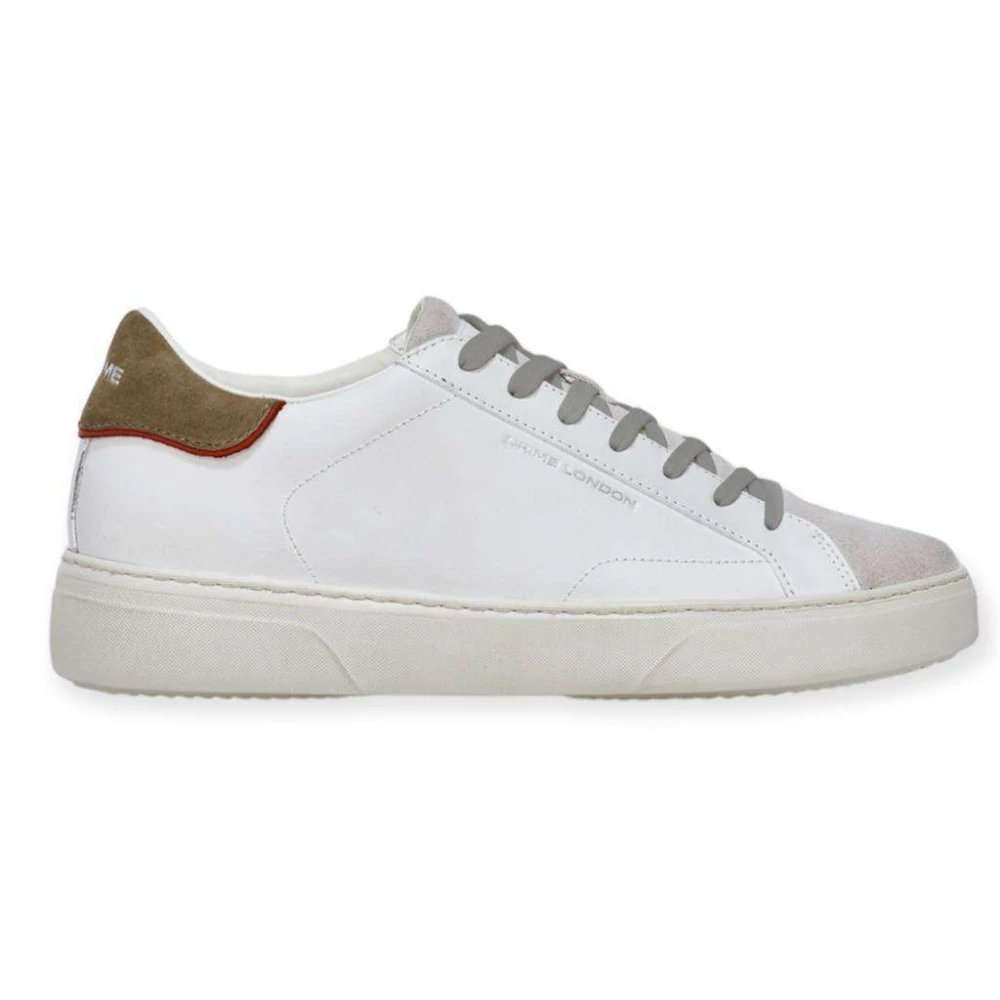 Crime London Men's White Sneakers,, Essential 3.0 Stylish Trainers Size 7 Uk