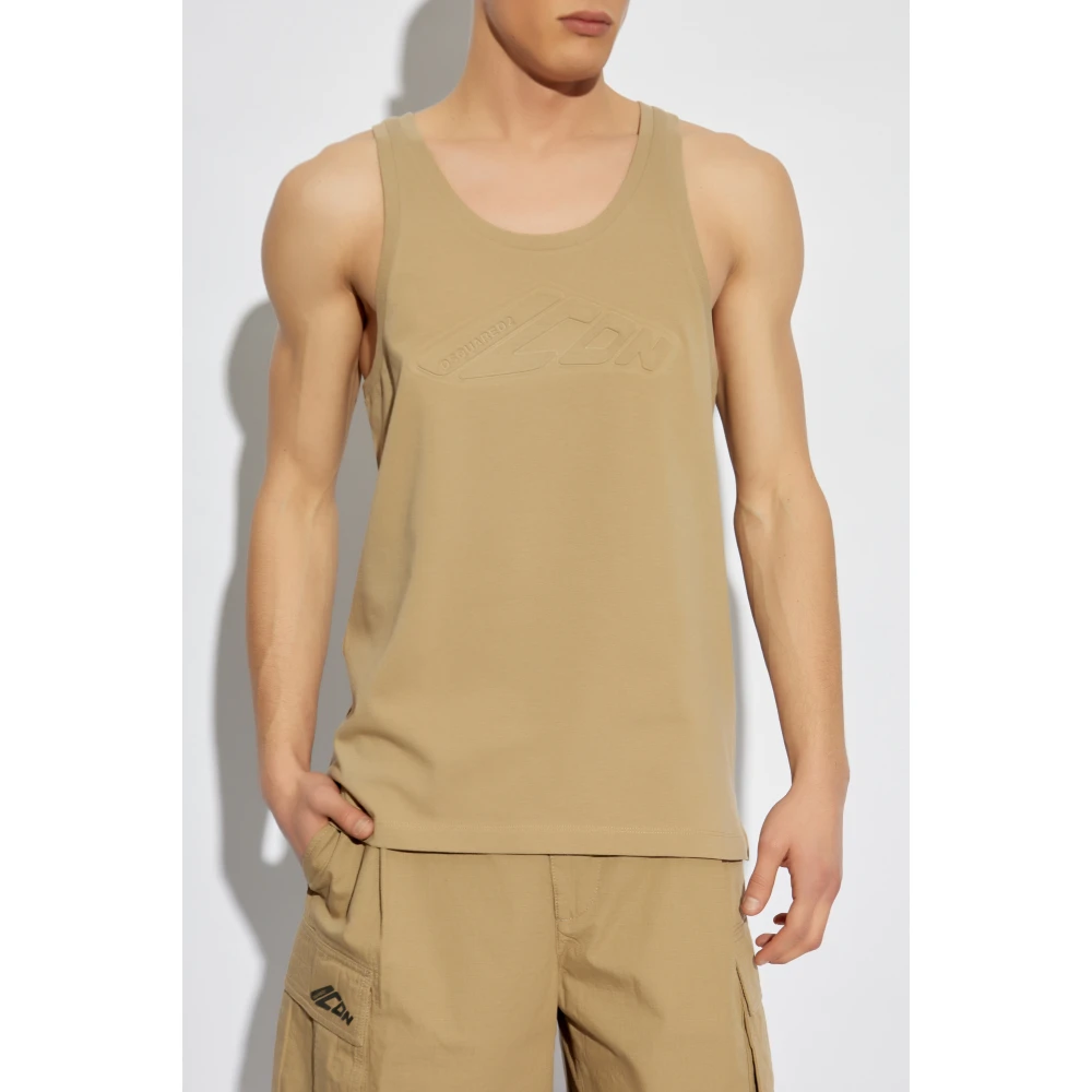 Dsquared2 Top met logo Green Heren