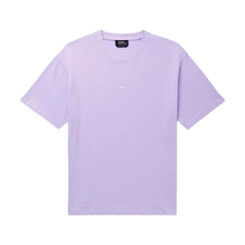 A.p.c. Lavendel Kyle T-Shirt Purple Heren