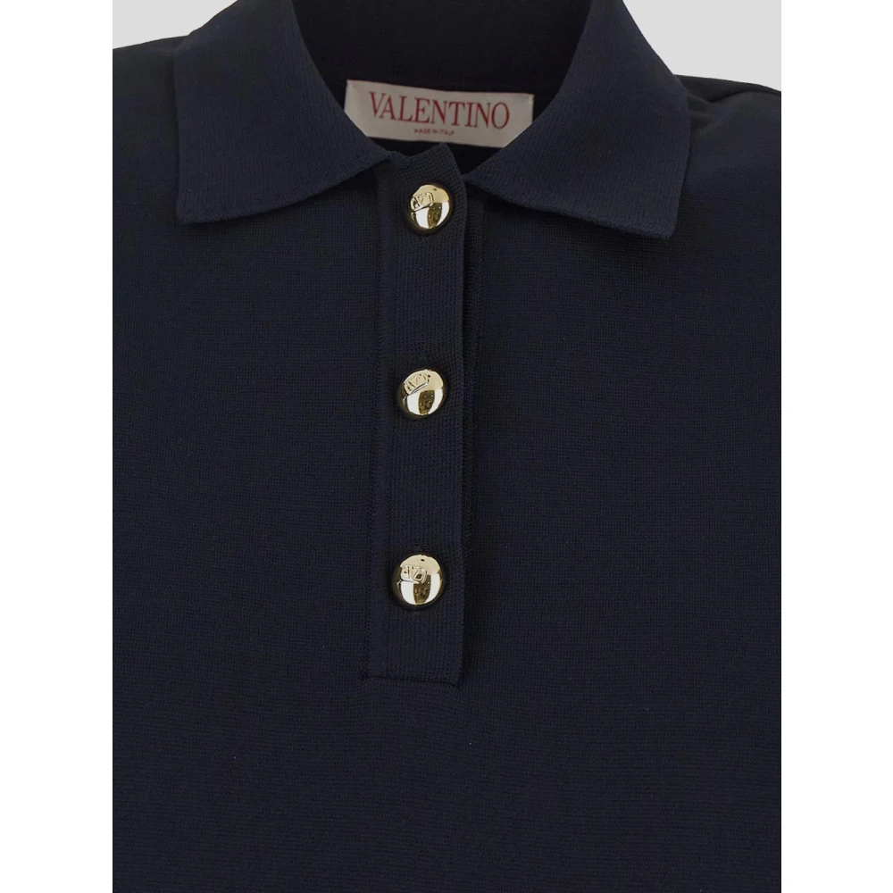 Valentino Stijlvolle Viscose Mini Jurk Blue Dames