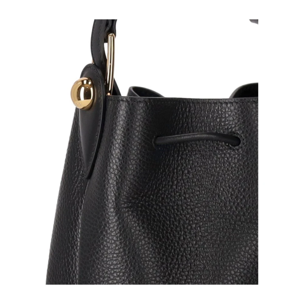 Furla Zwarte Mini Bucket Tas met Sfera Hardware Black Dames