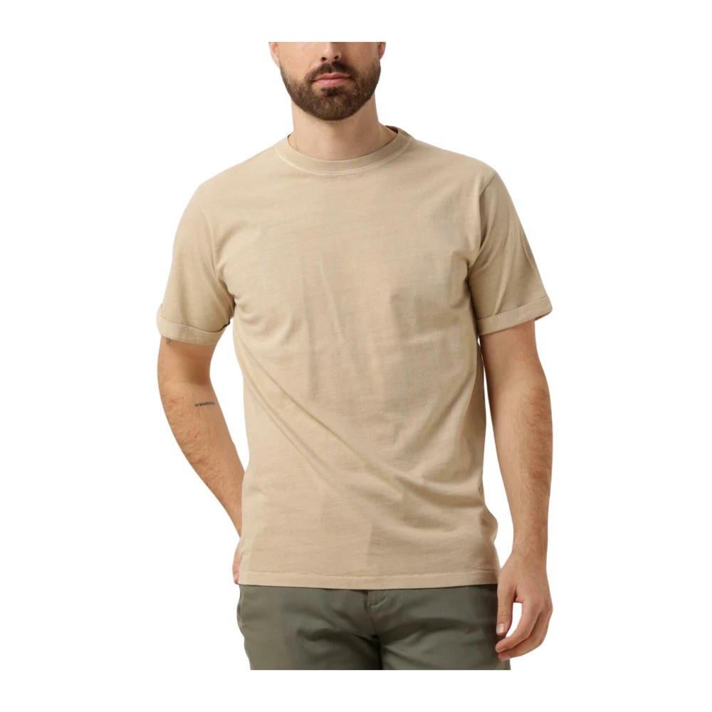Dstrezzed Heren Polo T-shirts Nick Tee Beige Heren