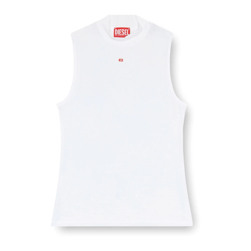 Diesel Vrouw Wit Tops Dames, S, Sleeveless Tops