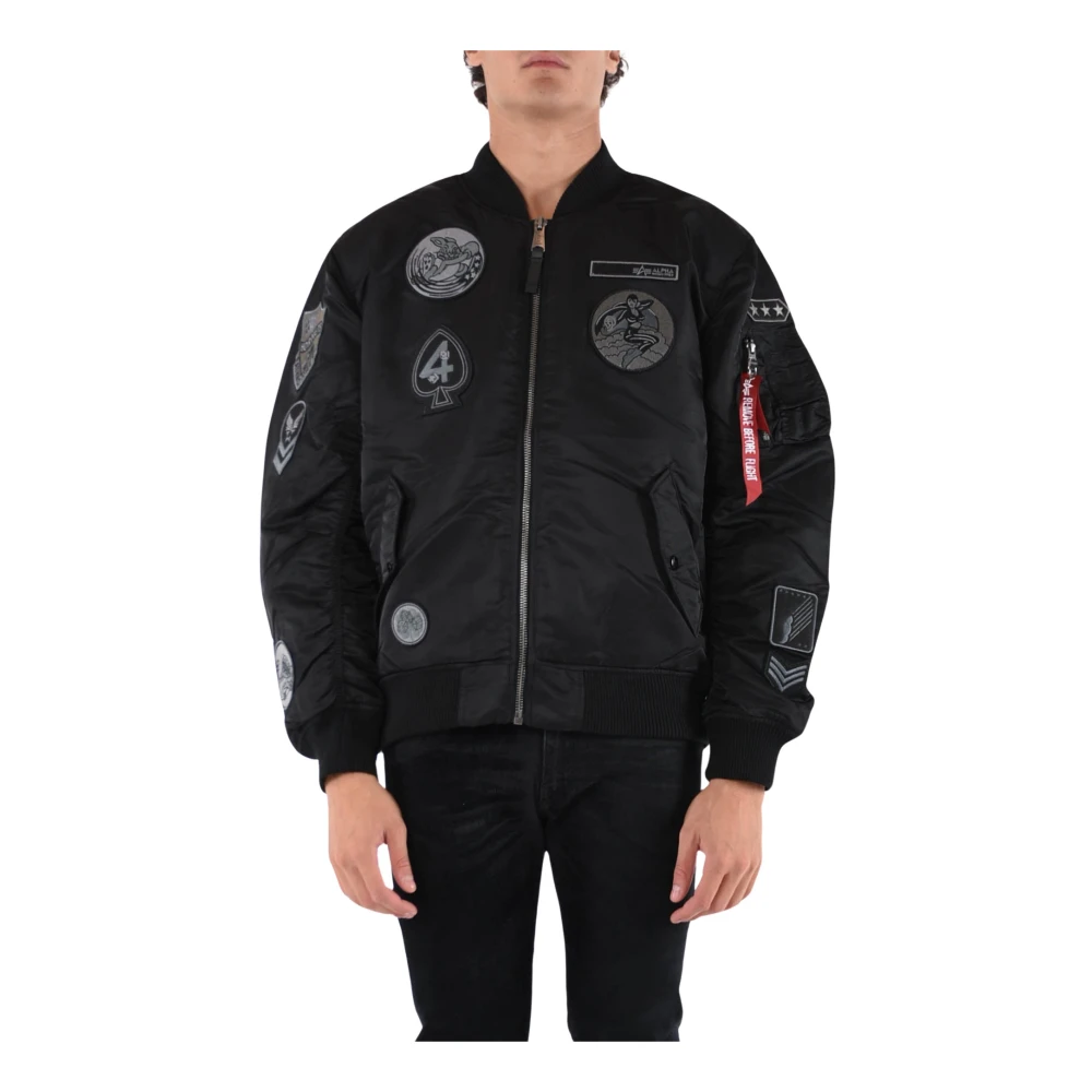 Alpha industries Patch Bomber Ma-1 Black Heren